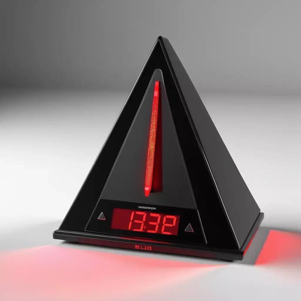 Futuristic Pyramid Digital Alarm Clock 3D model