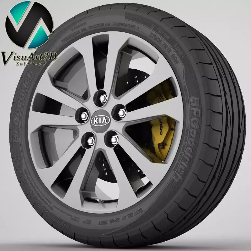 Wheel Kia 9 3D model