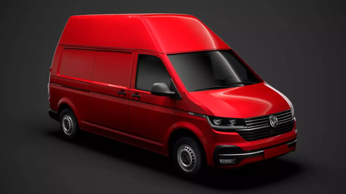 Volkswagen Transporter Van L2H3 T61 2020 3D model