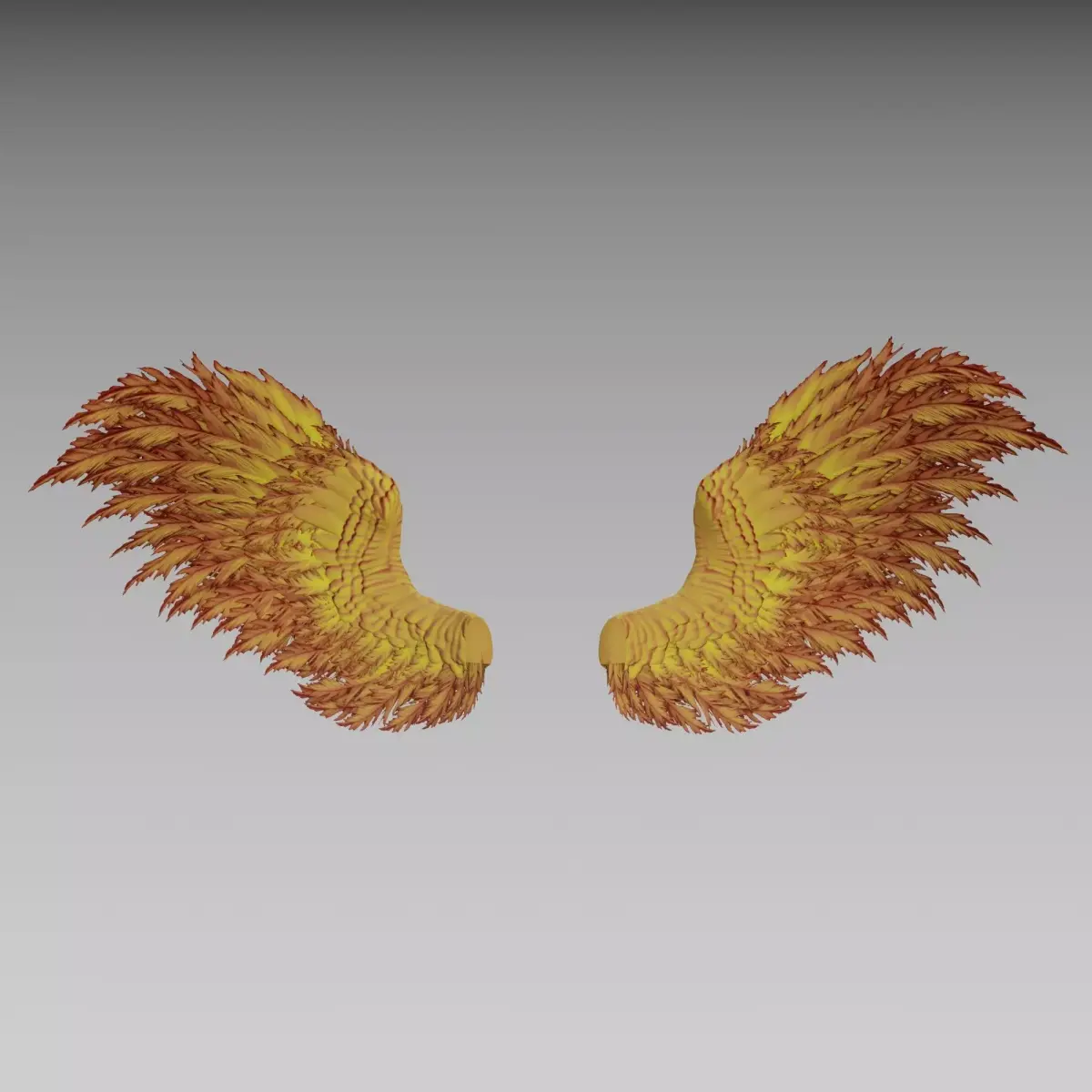 Phoenix wings - Alas Fenix 3D Low-poly 3D model
