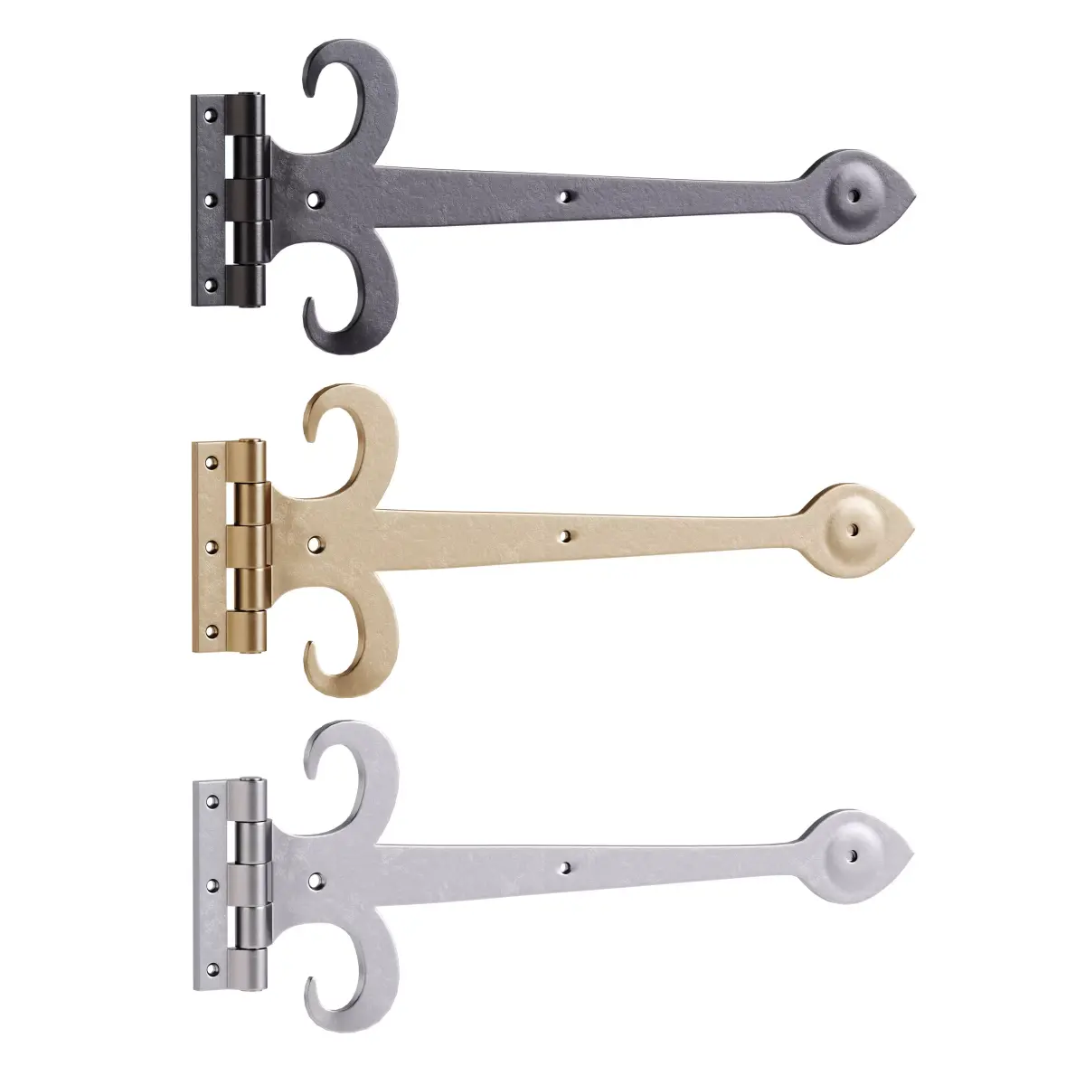 Heavy Duty Strap Hinge for Gates and Doors 3D model