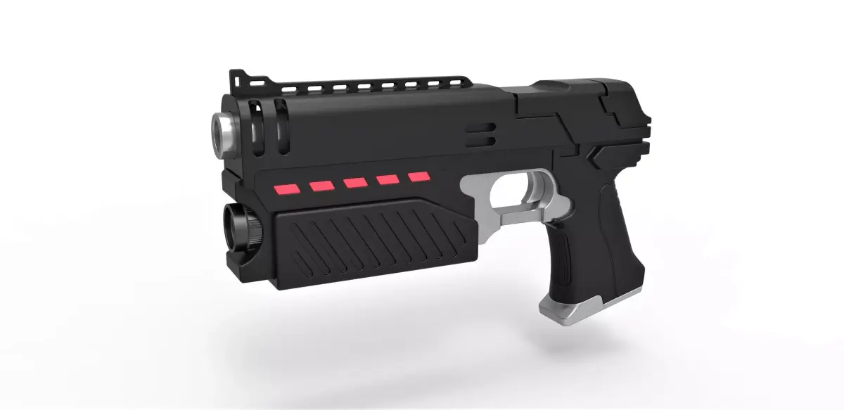Lawgiver Mk2 from the movie Judge Dredd 1995 3D model