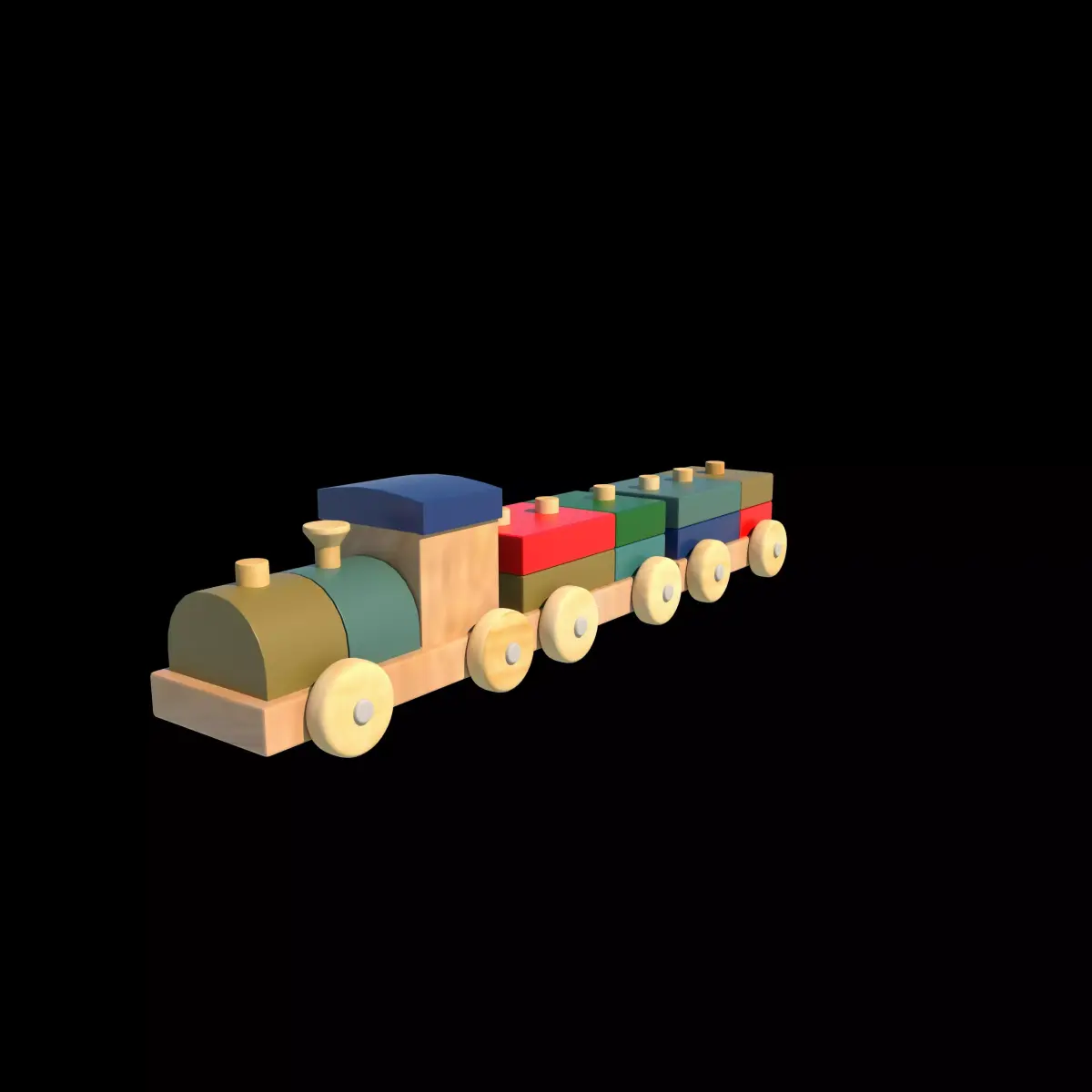 toy train  3D model purchase