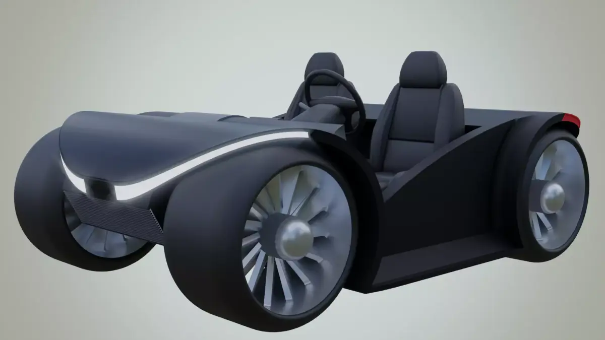 MOUNTAIN CAR Free low-poly 3D model
