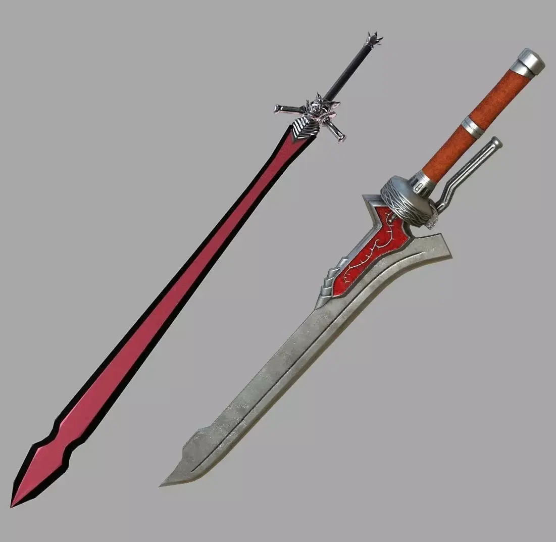 Devil May Cry Swords  Low-poly 3D model