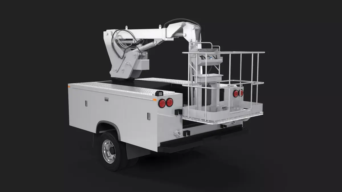 Crane Truck Body Shell 3D model