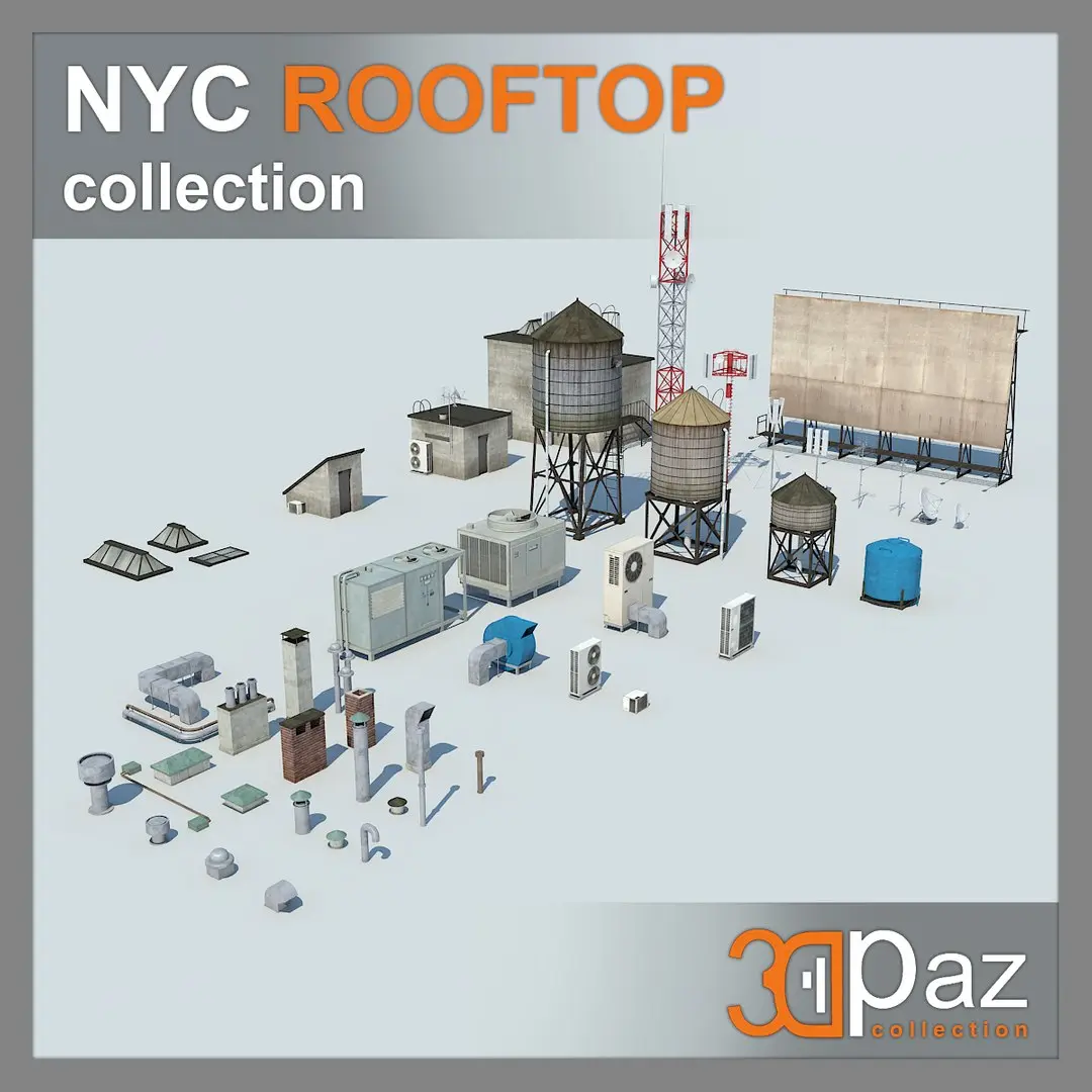 NYC Rooftop 3D model