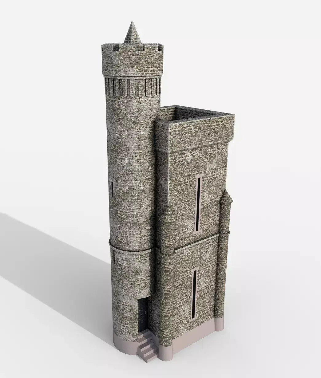 Milners Tower Low-poly 3D model