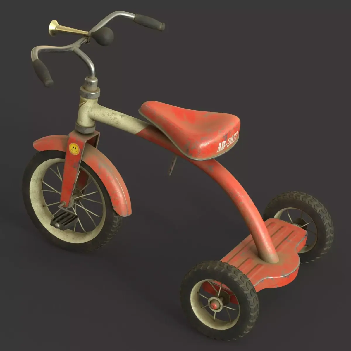 Old Tricycle 3D model get