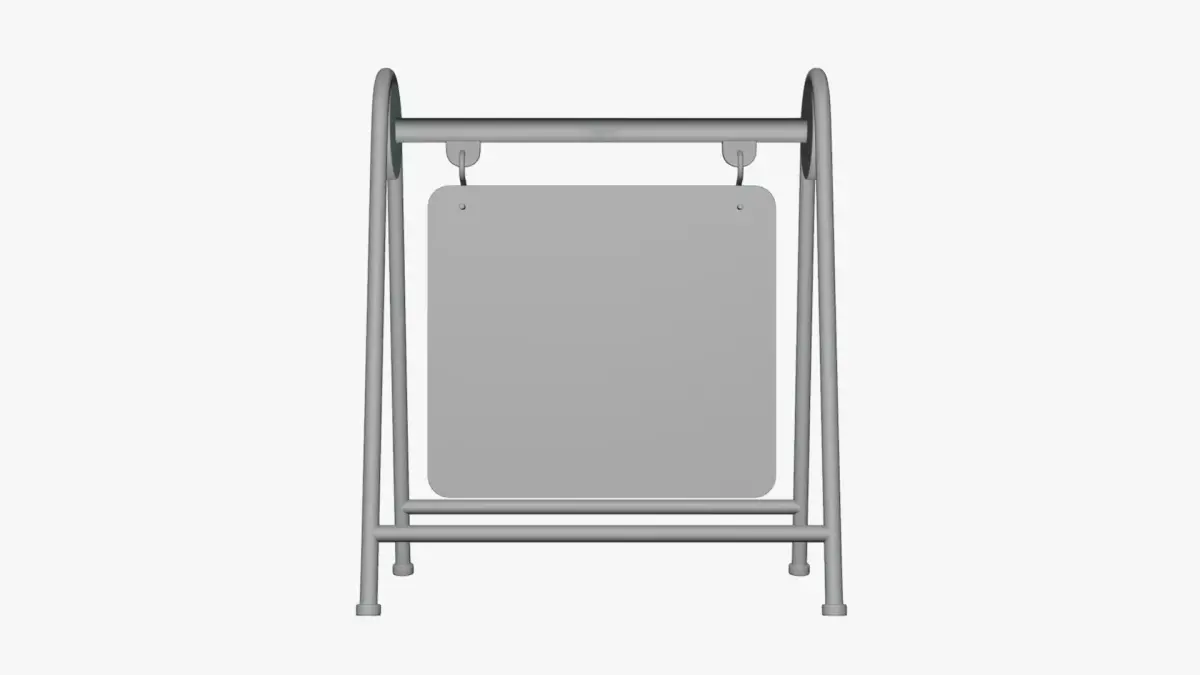 Basic Display Stand - Geometry Only No Textures No Materials 3D model