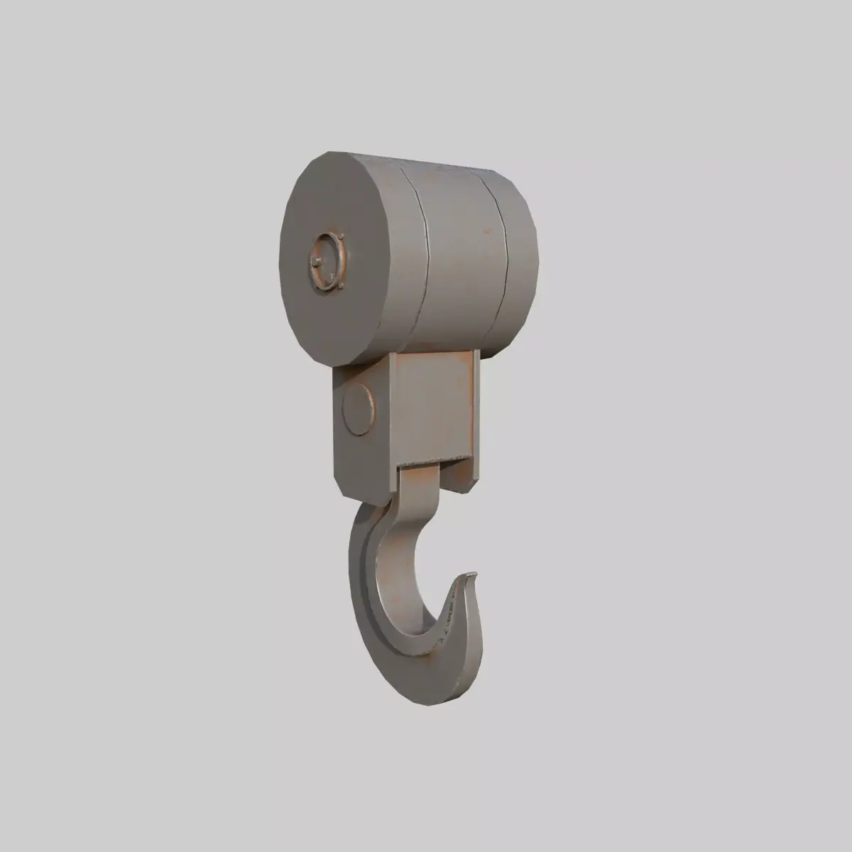 Industrial Auxiliary Hook Low-poly 3D model