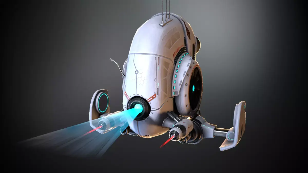 Sci-fi Drone 03 Low-poly 3D model purchase