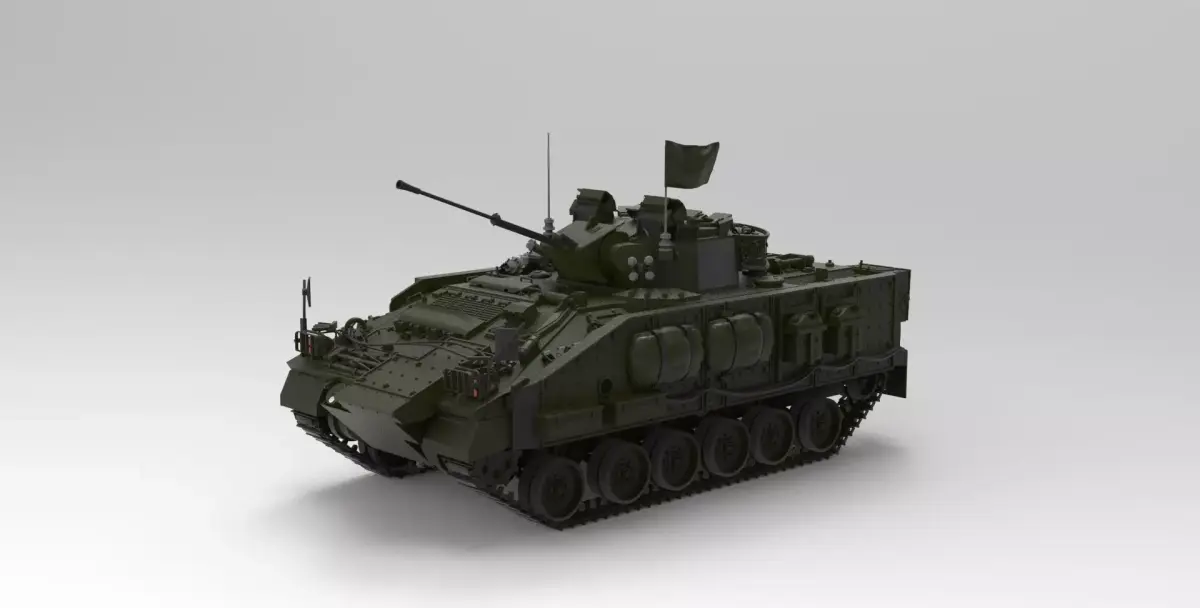 Warrior Apc  Armored vehicle   3D model