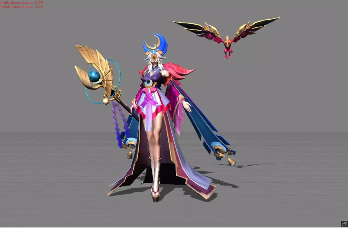 Pharsa Neon Shingetsu Low-poly 3D model