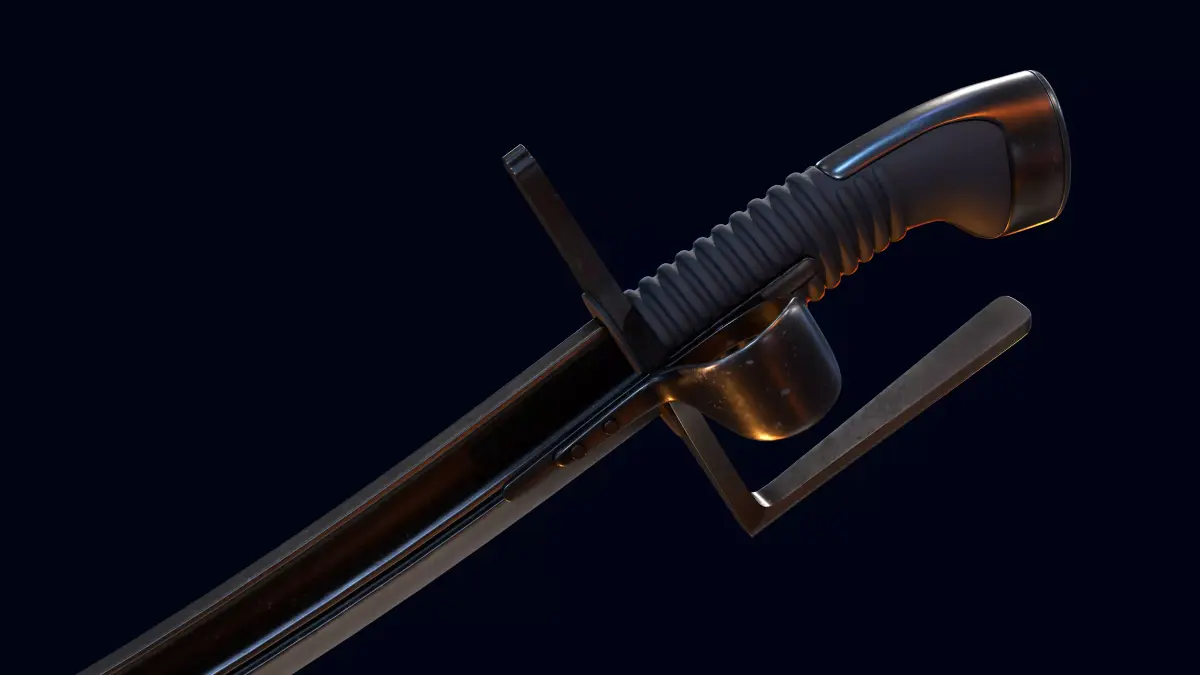 Black saber 3D model