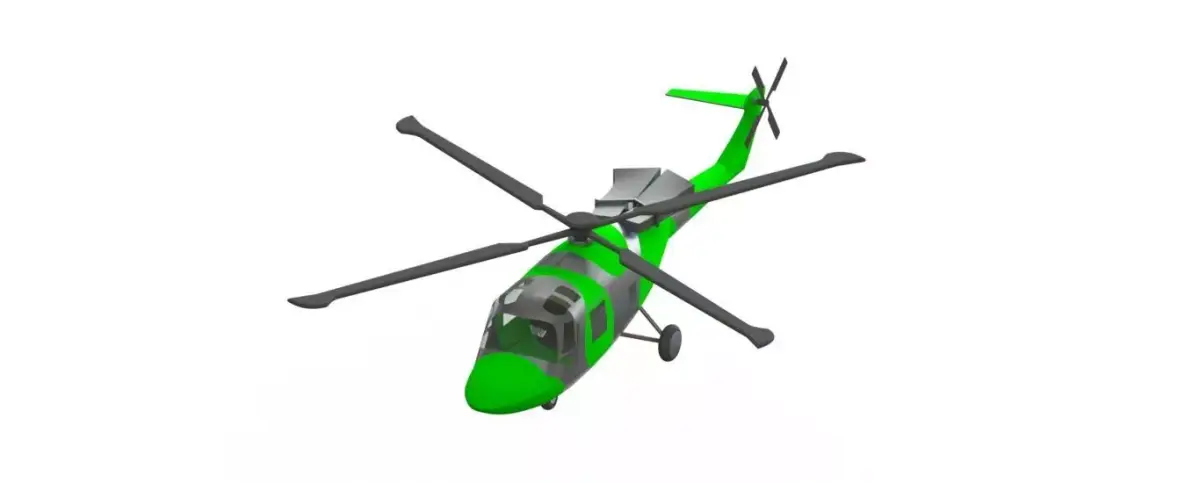 Agusta Westland Lynx helicopter 3D model