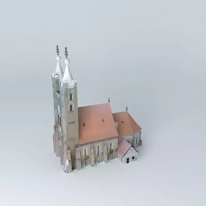 Gelei templom rk rk church in Holice na Ostrove Free 3D model