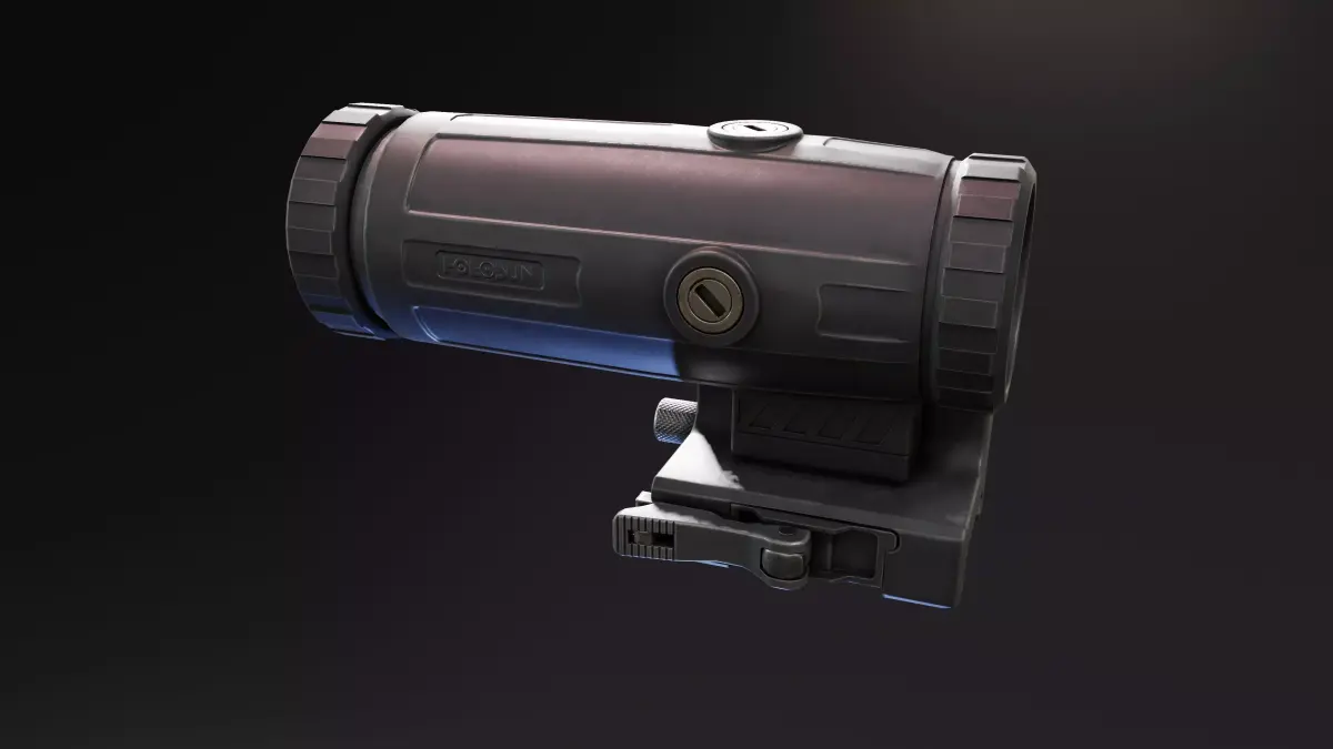Holosun XM3 Magnifier Low-poly 3D model