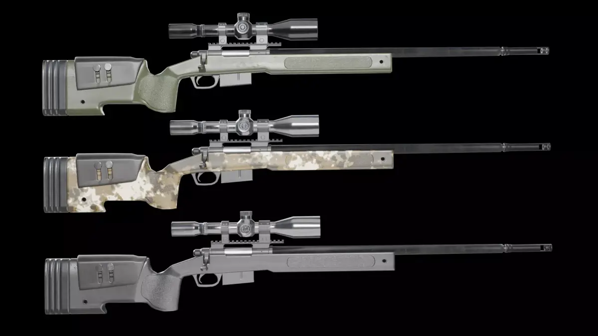 M40 A5 Sniper Rifle PBR  Low-poly 3D model