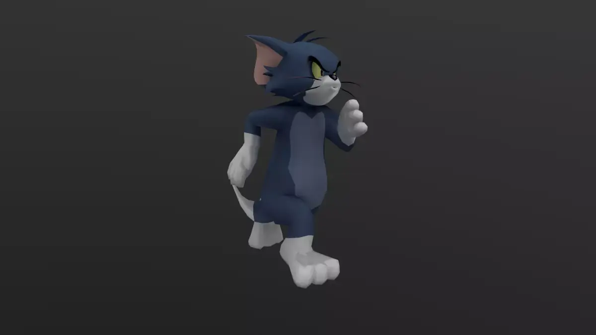 TOMC-015 Tom Cat Running Low-poly 3D model
