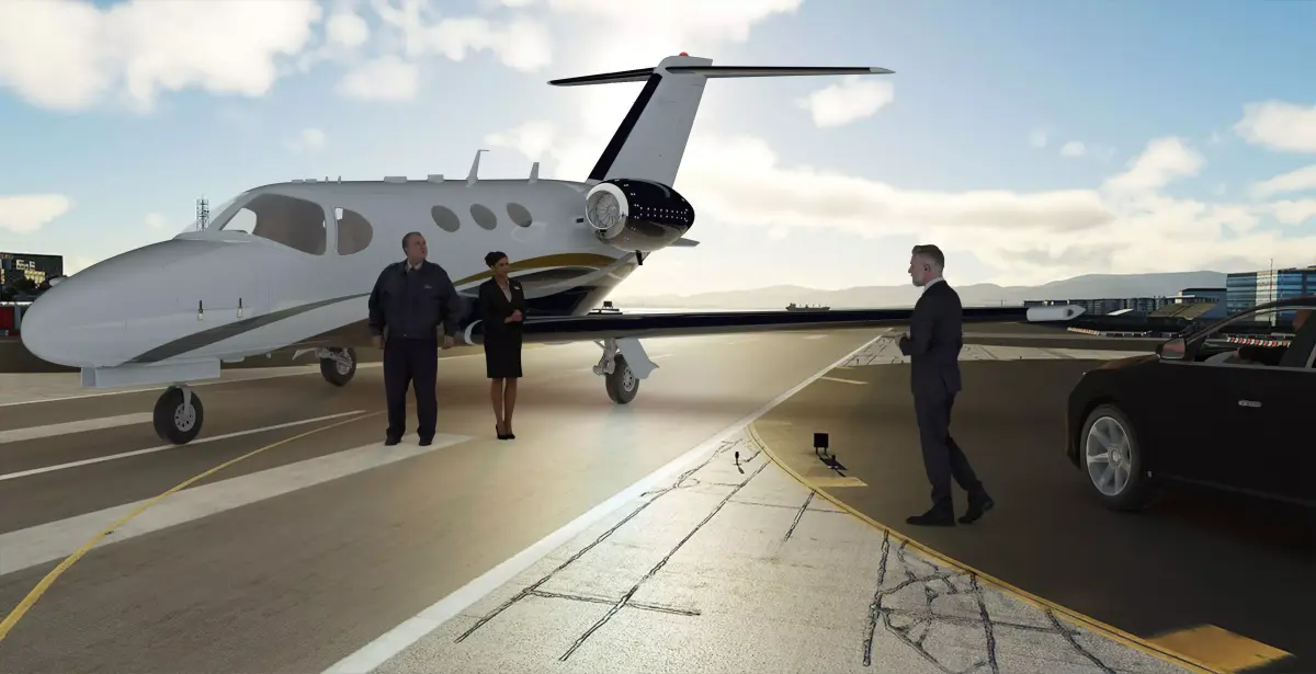 Private Jet 4K 3D model