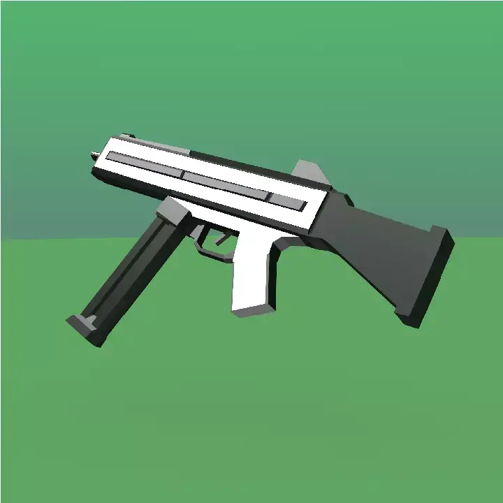 UMP21 gun Free low-poly 3D model