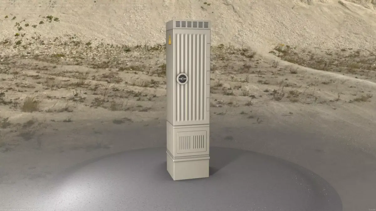Electrical Distribution Cabinet 174 Low-poly 3D model
