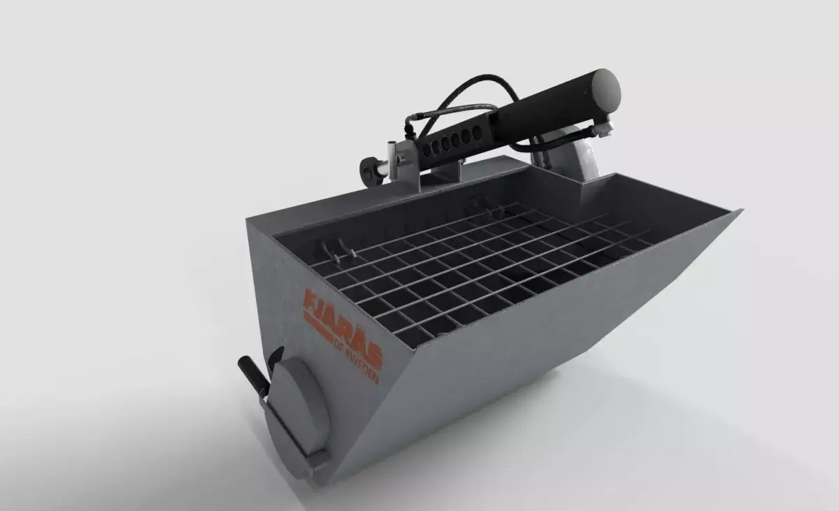 Fjaras back-mounted sand spreader 3D model