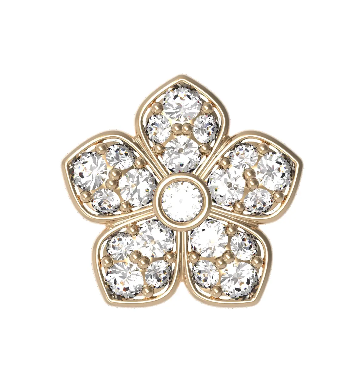 Flower bangle part 3D print model