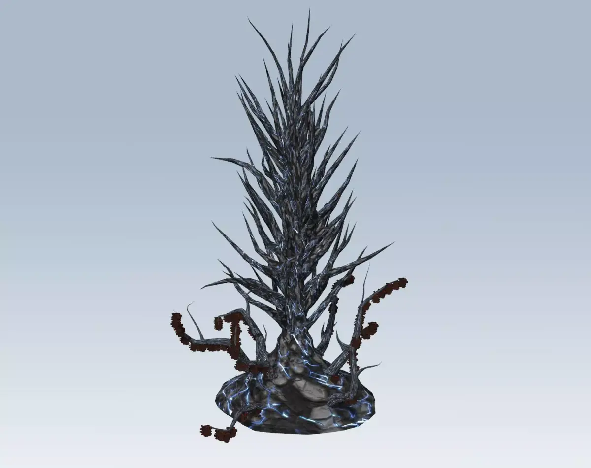 Tree sci-fi 3D model