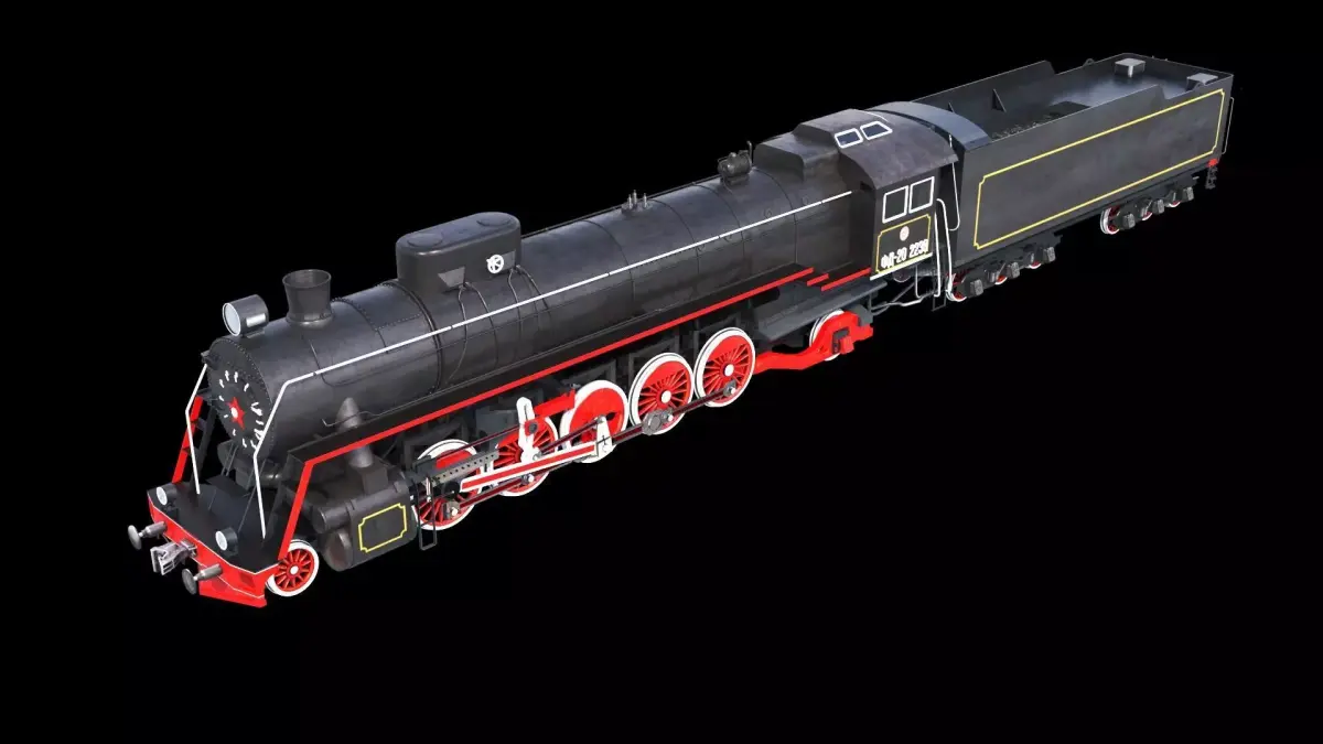 Soviet Locomotive FD 20 3D model