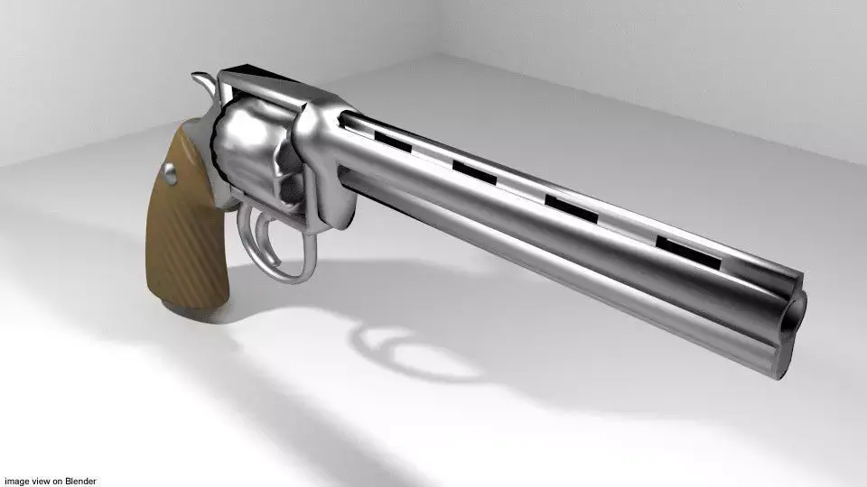 Revolver - Handgun Type 2 3D model