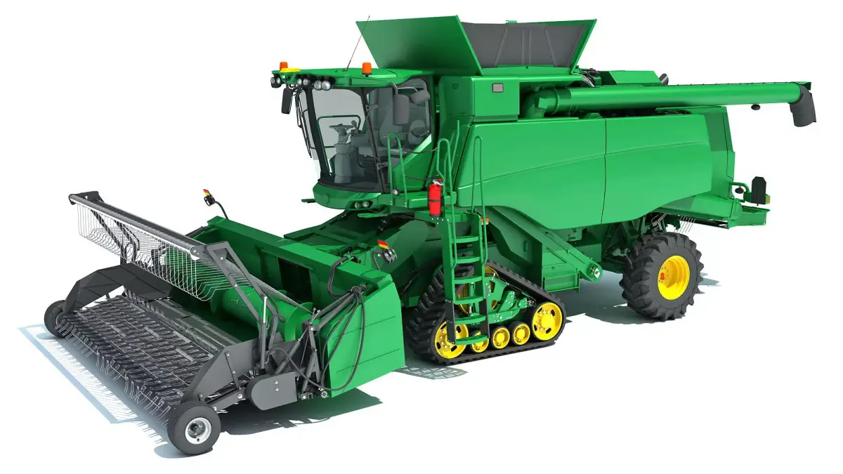 Green Combine Harvester 3D model buy