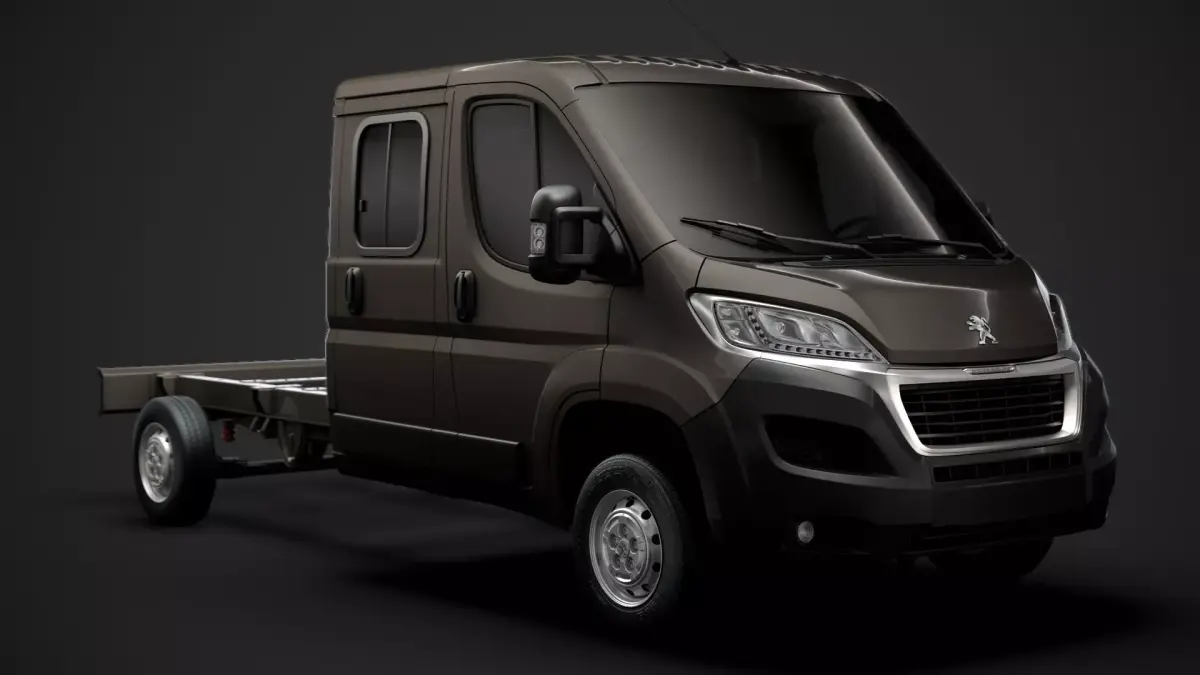Peugeot Manager Chassis Truck Crew Cab 4035WB 2020 3D model