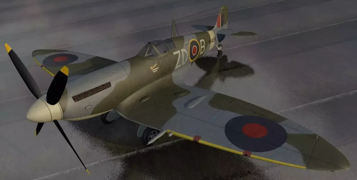 Supermarine Spitfire Mk-9 3D model