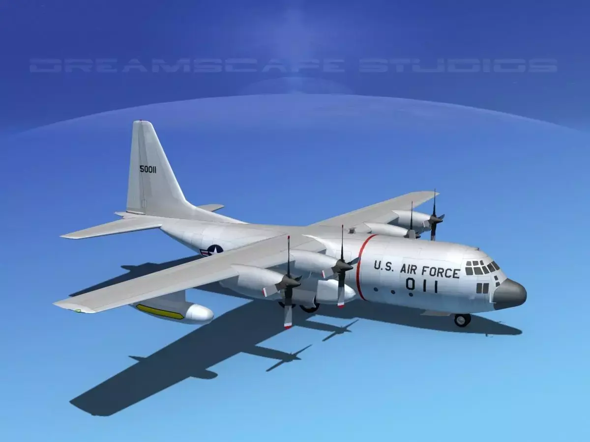 Lockheed C-130 Hercules USAF 1 3D model