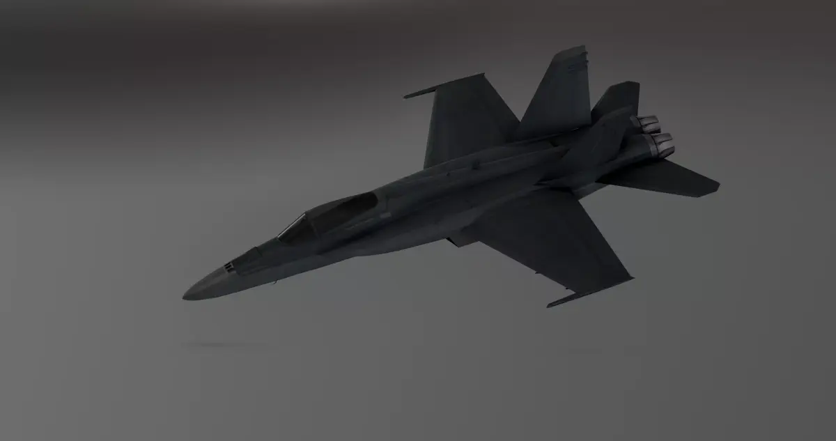 F-18 Stealth - Super Hornet Fighter Jet Low-poly 3D model