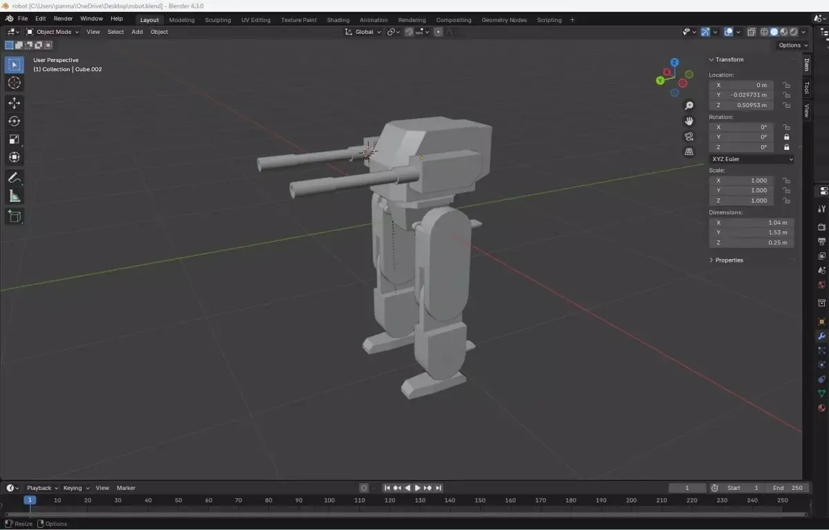 Robot Model  Free 3D print model