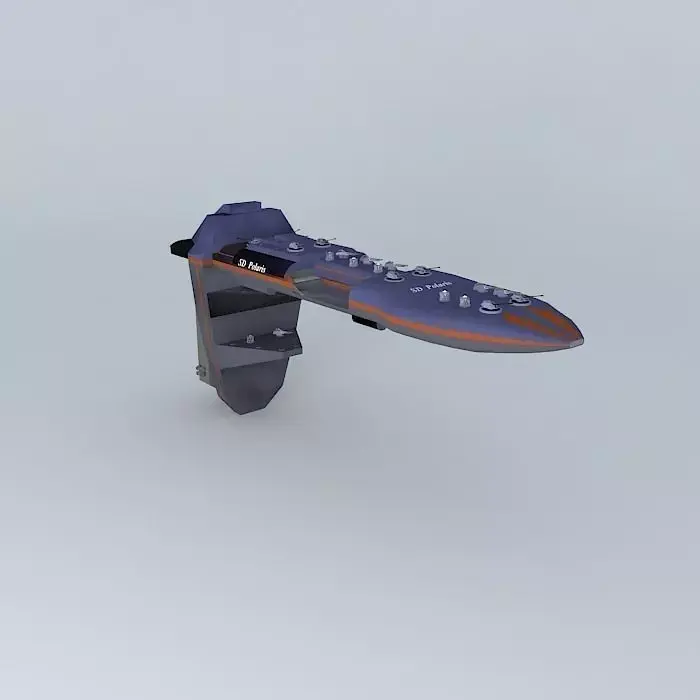 SD Polaris  Destroyer class Spaceship Free 3D model