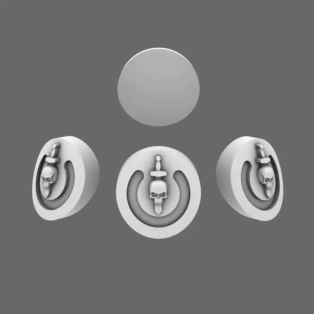 Kill Circuits Knight Shoulder Symbols 3D print model