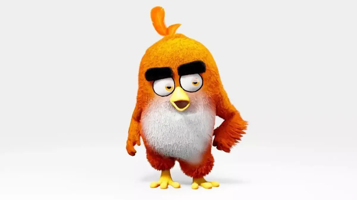 Angry bird  rigged character 3D model
