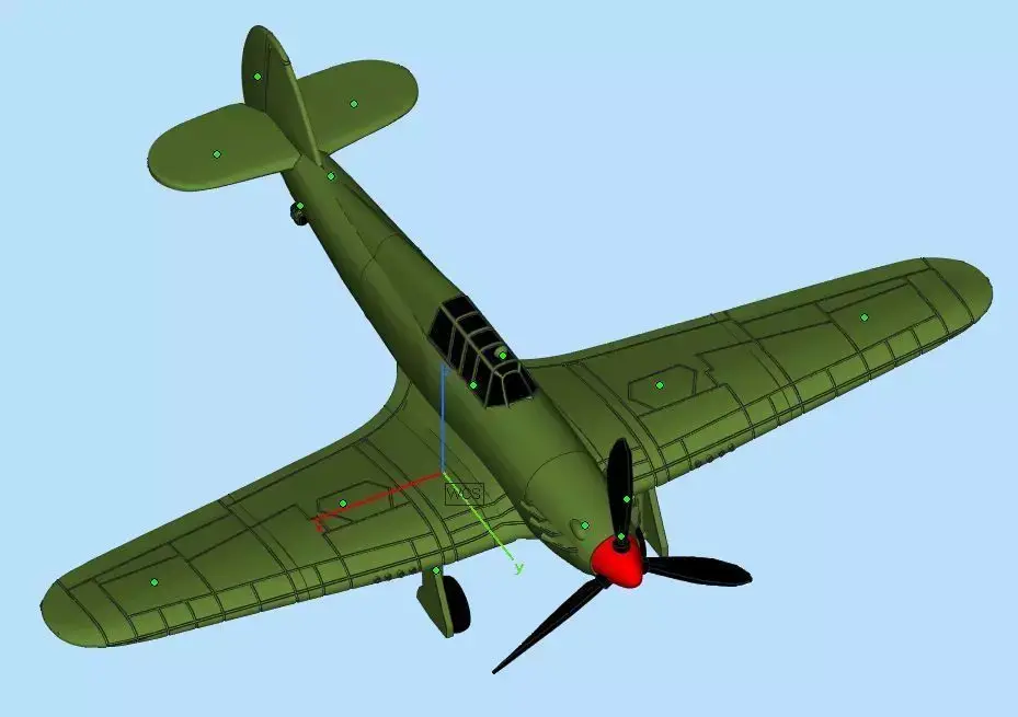 Hawker Hurricane 3D print model buy
