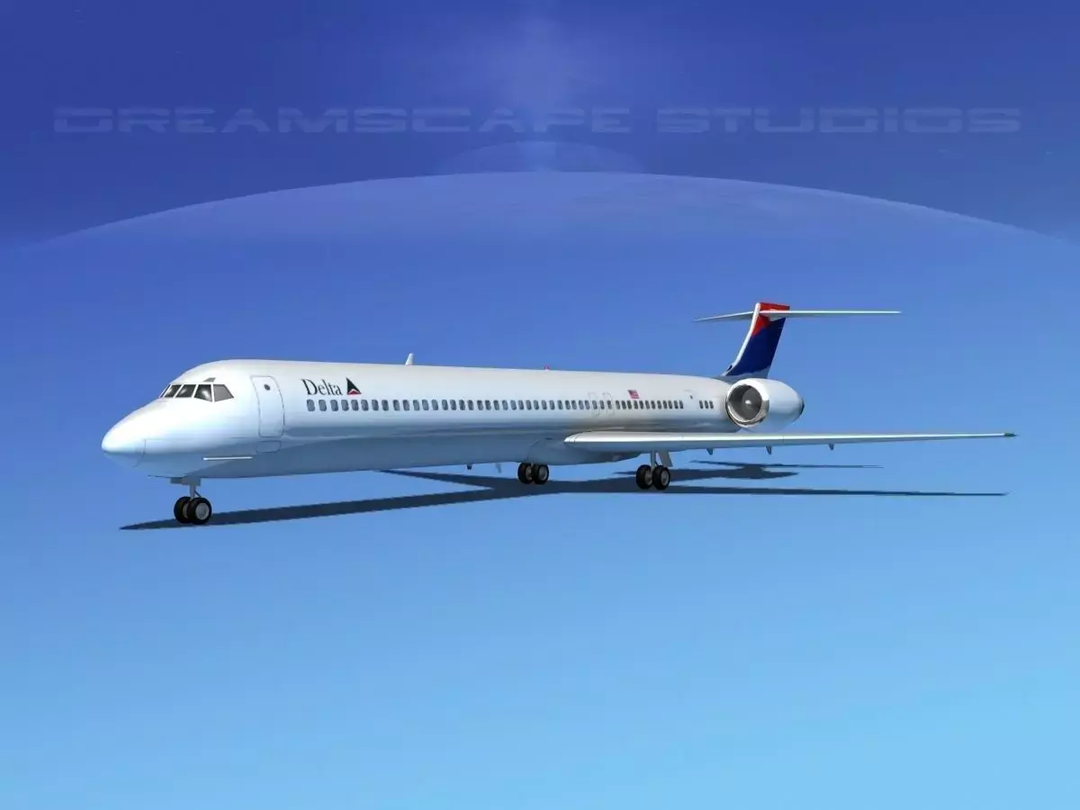 McDonnell Douglas MD-80 Delta 1 3D model