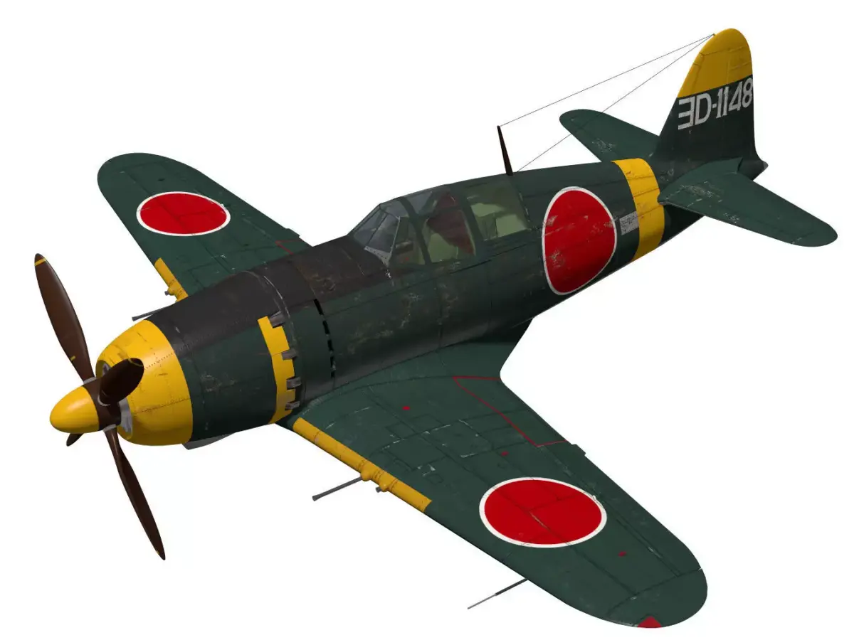 Mitsubishi J2M3 RAIDEN 3D model purchase