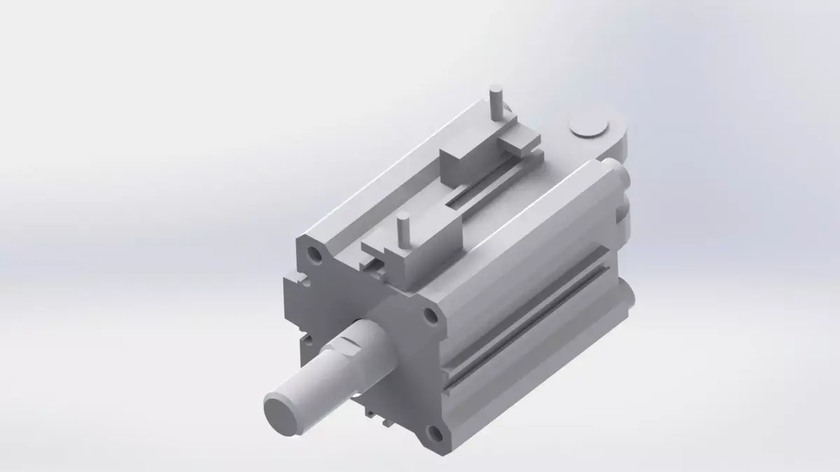 Pneumatic cylinder Free 3D model purchase