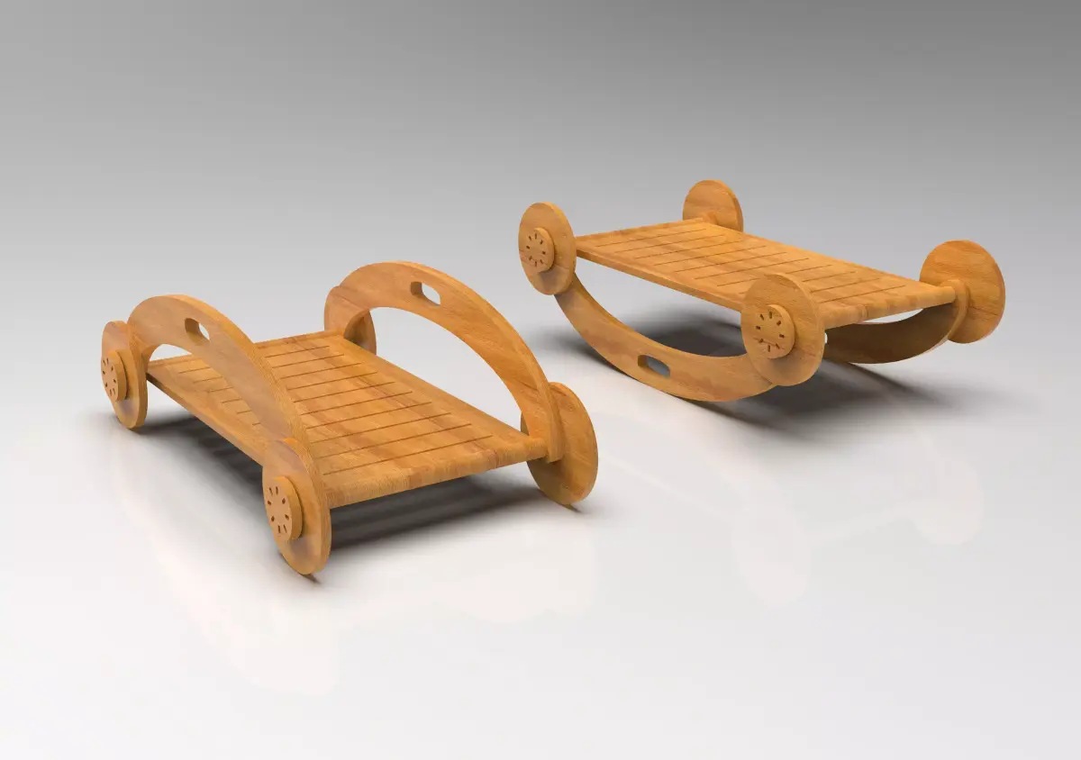 Kids Play Swing Wheel 3D model