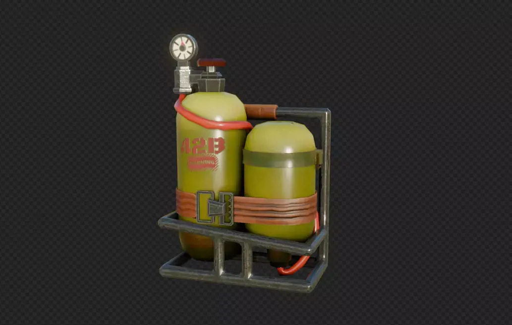  Fortnite Last Gasp Backpack 3D model