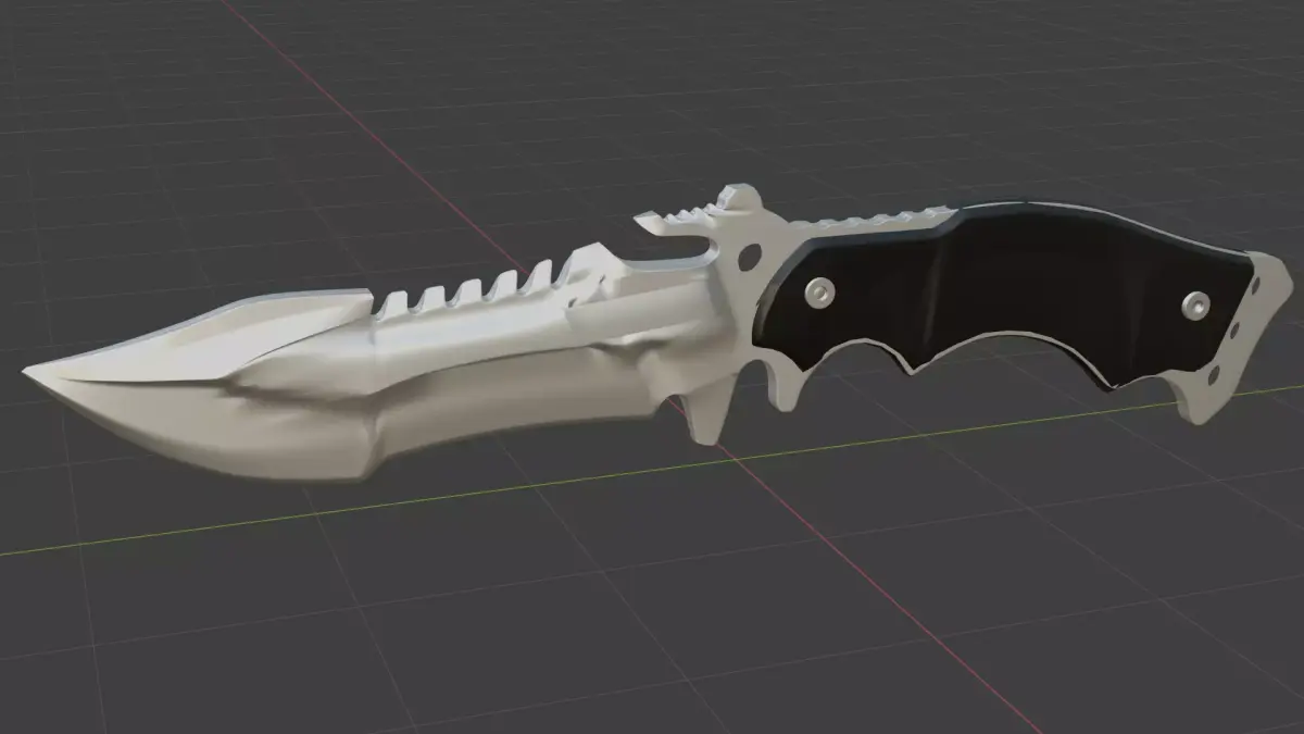 Bestofirknife tactikal knife Free low-poly 3D model