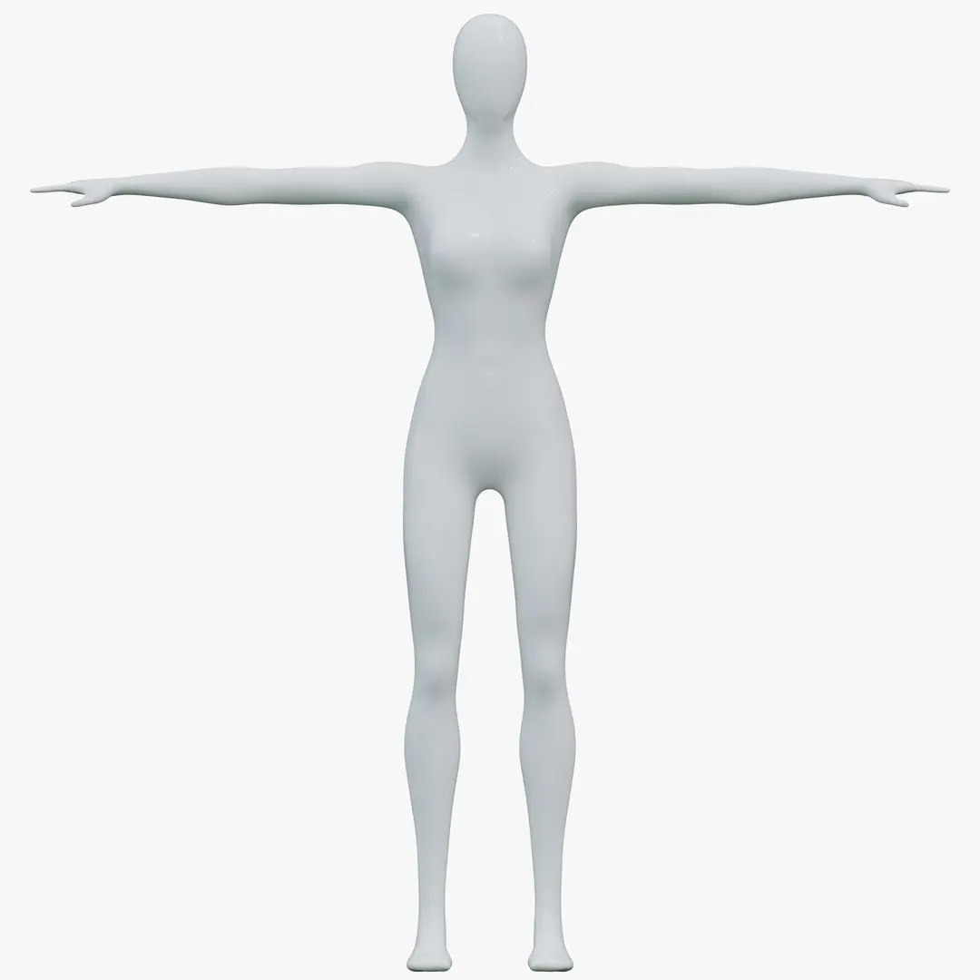 Animated Female Mannequin 03 PBR 3D model