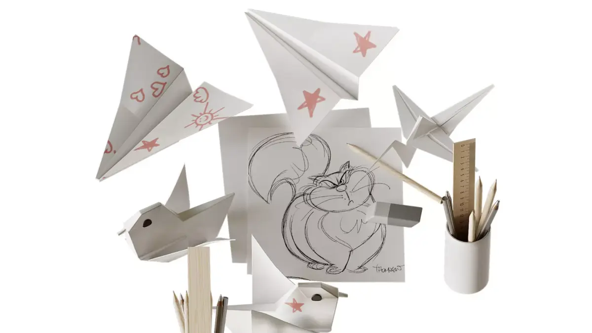 Origami childrens creativity 3D model